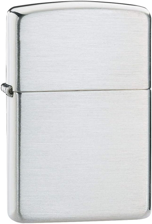 Zippo Lighter Armor Brushed Sterling Silver