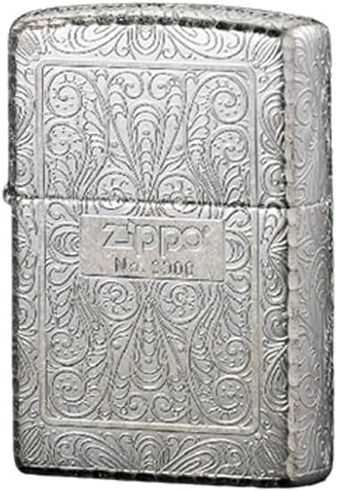 Zippo 2SB-5KARART Lighter, Arabesque Serial Number, Silver Plated, Etching, 5-Sided Processing, ZP-2SB-5KARART