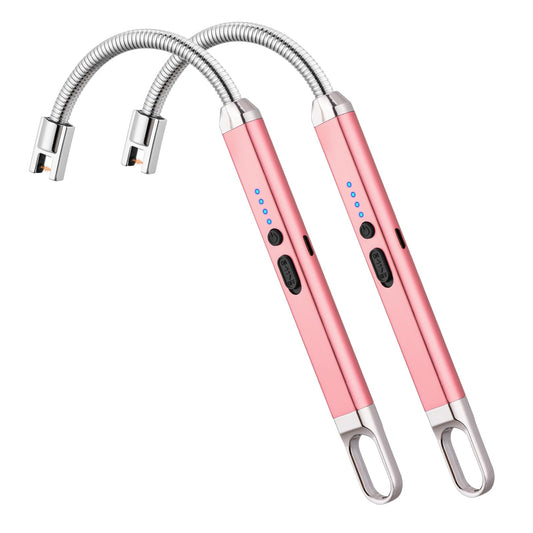 Electric Candle Lighter Birthday Father‘s Day Gifts for Mom from Daughter Son, USB Arc Rechargeable Windproof Long Lighter for Candle, Gift for Mom Women Men Wife Sister