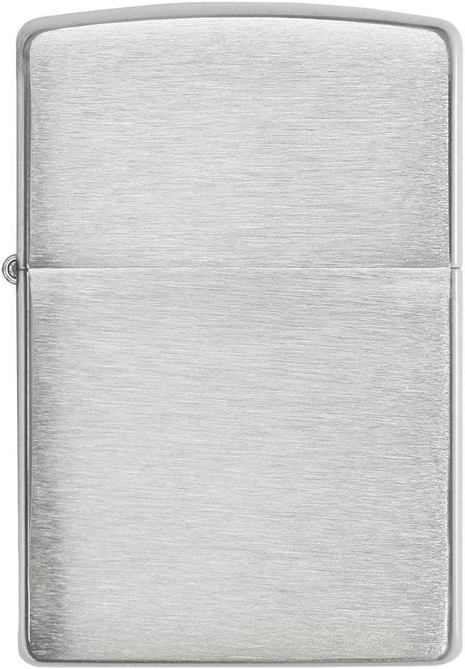 Zippo Lighter Armor Brushed Sterling Silver