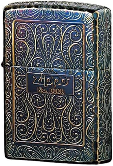 Zippo 2GL-5KARART Lighter, Arabesque Serial Number Gold Plated Etching Lutter, Five-Sided Processing, ZP-2GL-5KARART
